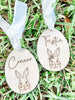 Personalized and Engraved Wood Easter Tag