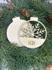 Personalized Layered Fern Snowflake Ornament