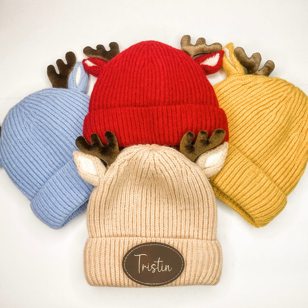 Personalized Toddler Deer Beanie Hat
