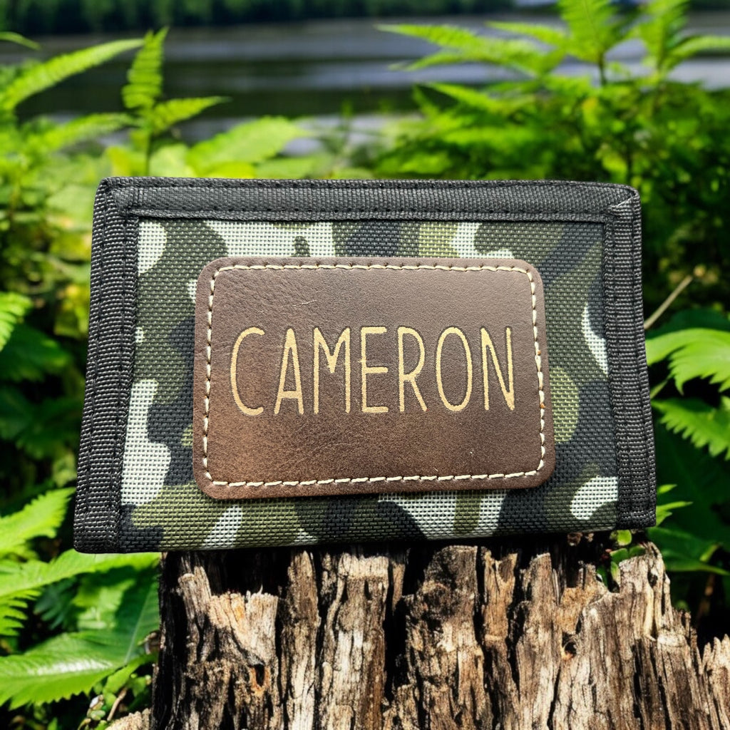 Personalized Kids Wallet CAMO