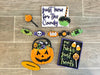 Halloween Candy Themed Tiered Tray Kit {unfinished}