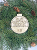 Personalized Layered Fern Snowflake Ornament