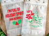 Custom Christmas Drink Pouch | Party Favor | Adult Drink Pouches with Straw | Reusable Drink Bag |