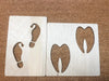 Footprint Set with Glitter and Bag