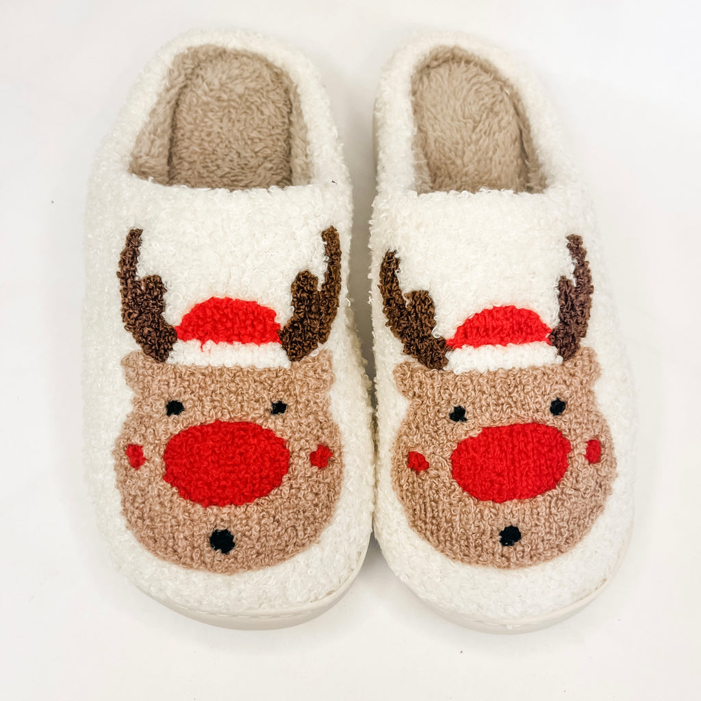 Adult Christmas Reindeer Slippers | Reindeer Slippers |
