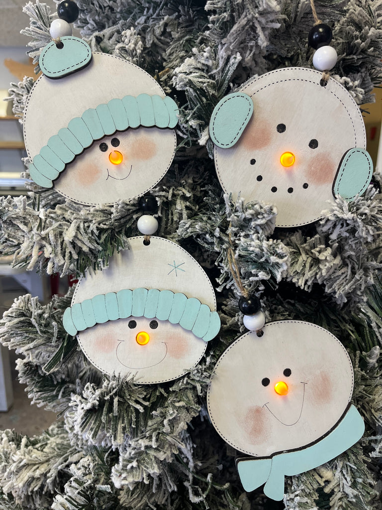 Snowman Light Up Ornament Kit {unfinished}