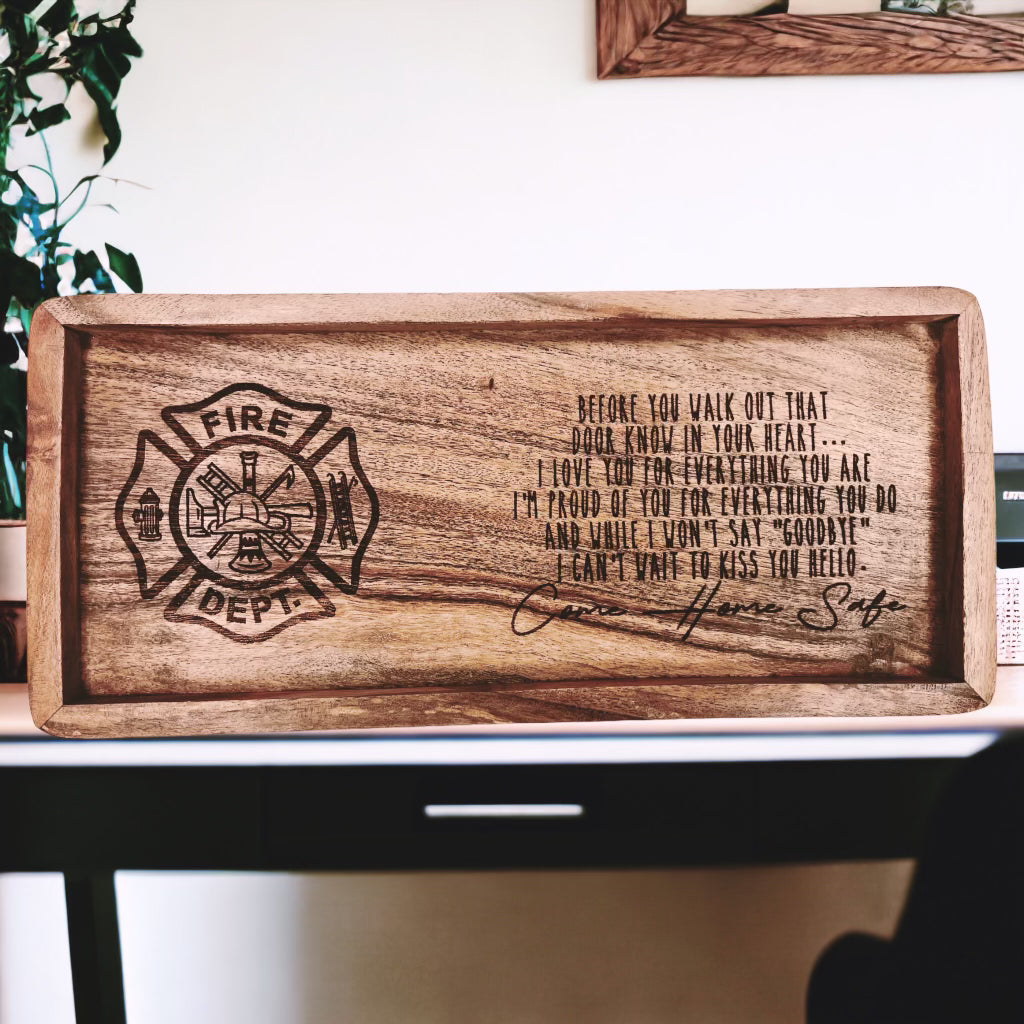 FIRE “Come Home Safe” Key/Coin Tray