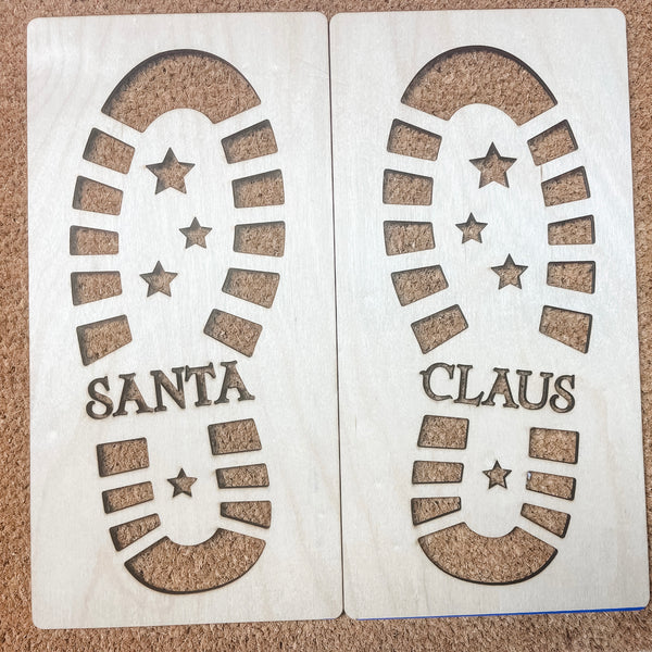 Footprint Set with Glitter and Bag