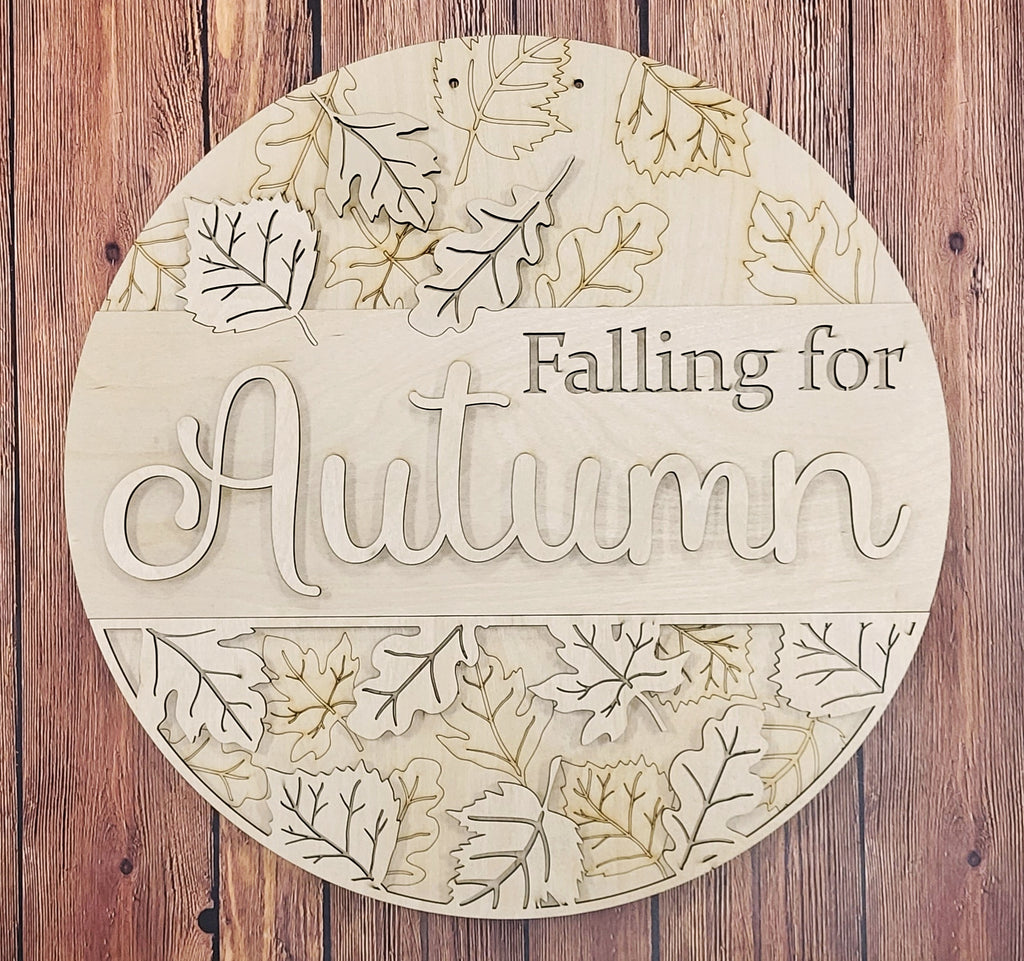 Falling for Autumn Door Hanger Kit {unfinished}