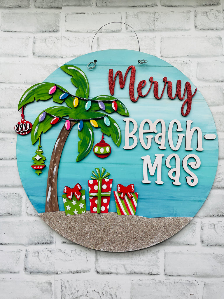 Merry Beachmas  Door Hanger Kit {unfinished}