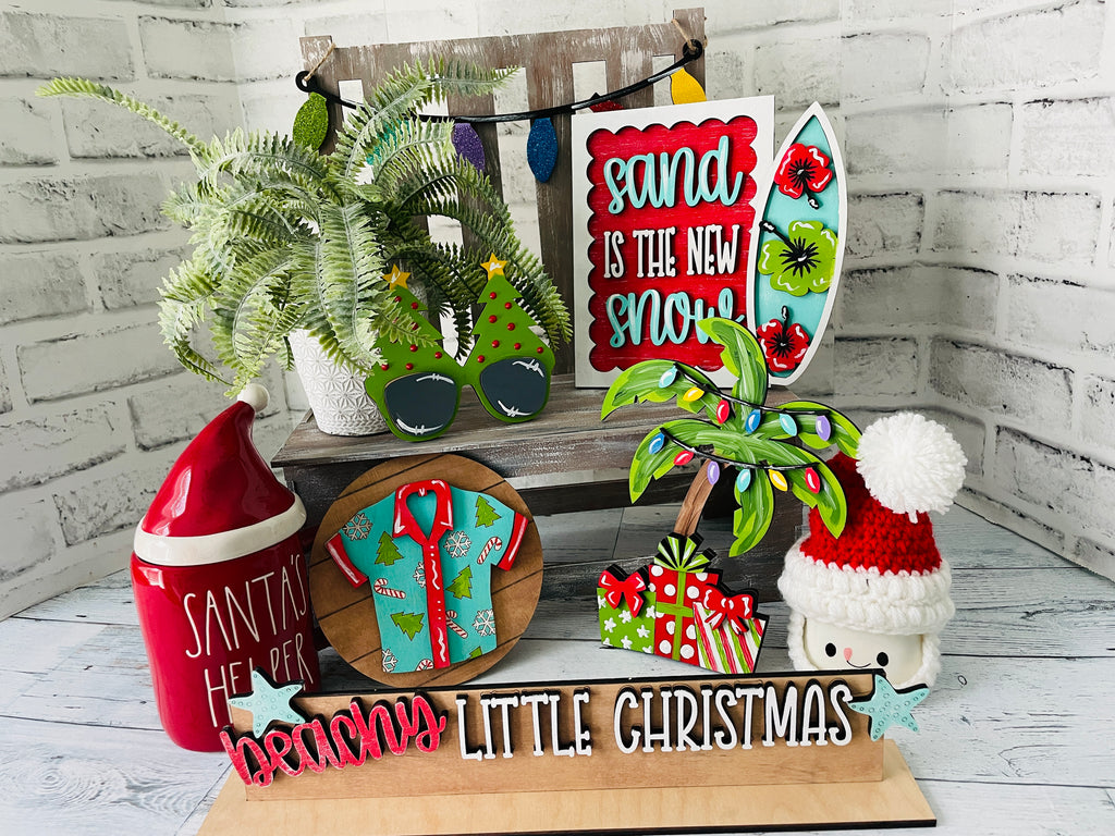 Sand is the new snow Themed Tiered Tray Kit {unfinished}