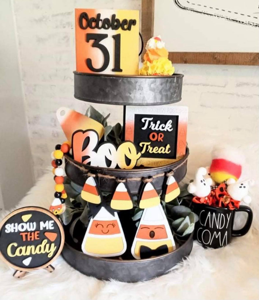 Show me the candy Themed Tiered Tray Kit {unfinished}