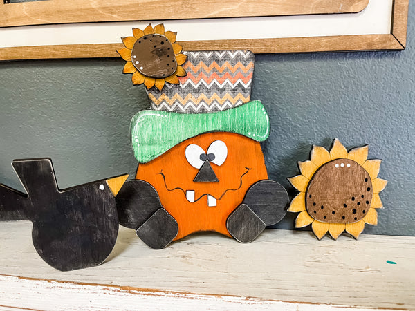 Top Hat Pumpkin Shelf Sitter Kit {unfinished}