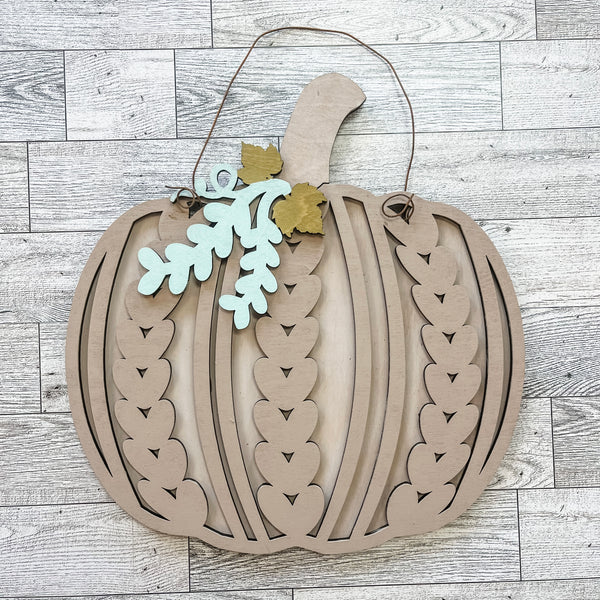 Sweater Pumpkin Door Hanger Kit {unfinished}