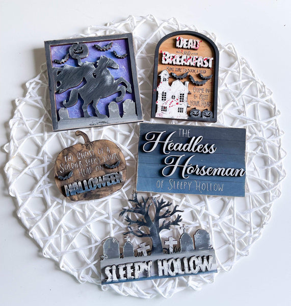 Headless Horseman Themed Tiered Tray Kit {unfinished}