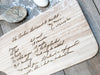 Custom Engraved Recipe Board