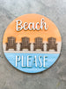 Beach Please Door Hanger Kit {unfinished}
