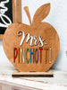 Unfinished Personalized Teacher Apple