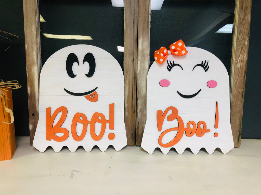 Ghost (boy or girl!) Door Hanger Kit {unfinished}