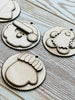 Stitched Snowman Theme Ornament Set Kit {unfinished}