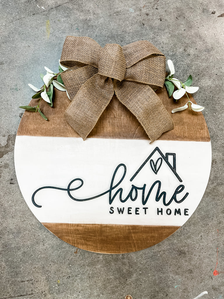 Home Sweet Home HOUSE Door Hanger Kit {unfinished}