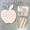 Unfinished Personalized Teacher Apple
